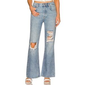 NWT REVOLVE x Free People New Dawn Flare Jeans In Victoria Blue